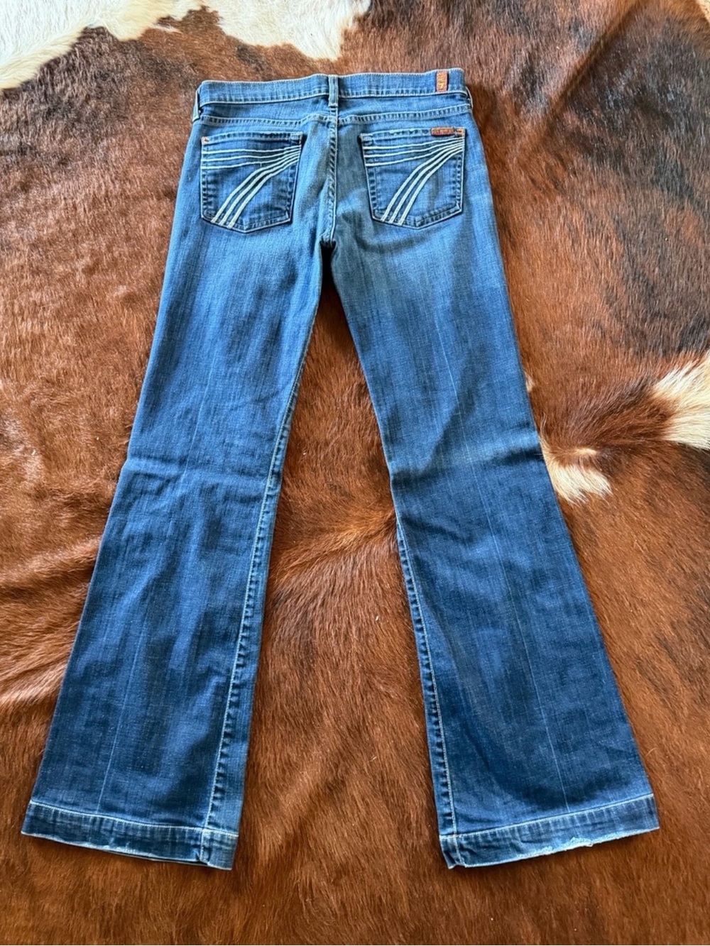 7 For All Mankind Women’s Dark Blue Flare Jeans